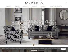 Tablet Screenshot of duresta.com